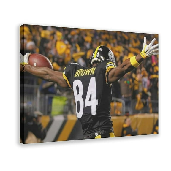 American Football Antonio Brown Posters Sports Star Canvas Poster