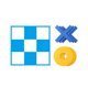 thumbnail image 3 of Juego de ajedrez Tic TAC Toe, juego de ajedrez Xoxo, juegos familiares, juego clásico de formación de equipos al aire libre, juguetes XO para adultos, azul y, 3 of 8