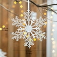 thumbnail image 3 of Car Hanging Decorations Cute Flocked Lambs Ear Garland Christmas Transparent String for Christmas String Beads Beads Curtains Christmas Snowflake Christmas Tree Snowflake Acrylic Transparent, 3 of 4