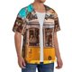 thumbnail image 2 of Fotbe Modern Urban Monkey Camisa Estampada de Manga Corta para Hombre, Casual de Verano, Estilo Playero, Sin Arrugas-Medium, 2 of 5