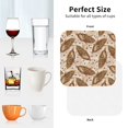 thumbnail image 5 of Leather Coasters with Heat-resistant for Drinks, Colorful Corn Cup Coasters Cup Pad Mat for Tabletop Protection, Coffee Table, Office Desk and Housewarming Gift, 5 of 5