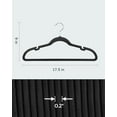 thumbnail image 4 of Flocking Non-Slip Clothes Hangers, Suit Hangers with Shoulder Notches, Pants Bar, 360° Swivel Hook, Space-Saving, for Closet, 4 of 4
