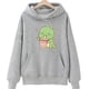 thumbnail image 3 of Sudadera con capucha de dinosaurio de té Boba de dibujos animados, ropa linda de manga, sudaderas para mujer y hombre, sudaderas de invierno de polar con bolsillo, suéteres de cuello redondo, 3 of 5