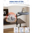 thumbnail image 2 of Cama para escritorio para gato Acools doble rotativa 360° soporta hasta 36 kg, 2 of 8