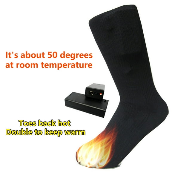 Heated Socks Stretch Fast Warming Multipurpose Winter Outdoor Battery Powered Feet Warmer Socks for Camping Fishing Cycling Skiing
