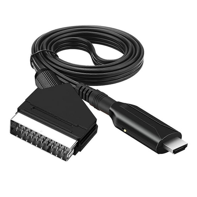 Scart to HDMI Cable - Scart to HDMI Adapter - All-in-one Scart to HDMI Audio and Video Converter 1080p/720p
