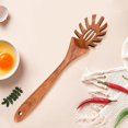 thumbnail image 2 of La mejor cuchara de madera para Pasta, espagueti, tenedor de mano de 12,5 pulgadas de largo, utensilios para servir Pasta, tenedores para Pasta, cucharón de espagueti, espátula para Pasta, 2 of 5