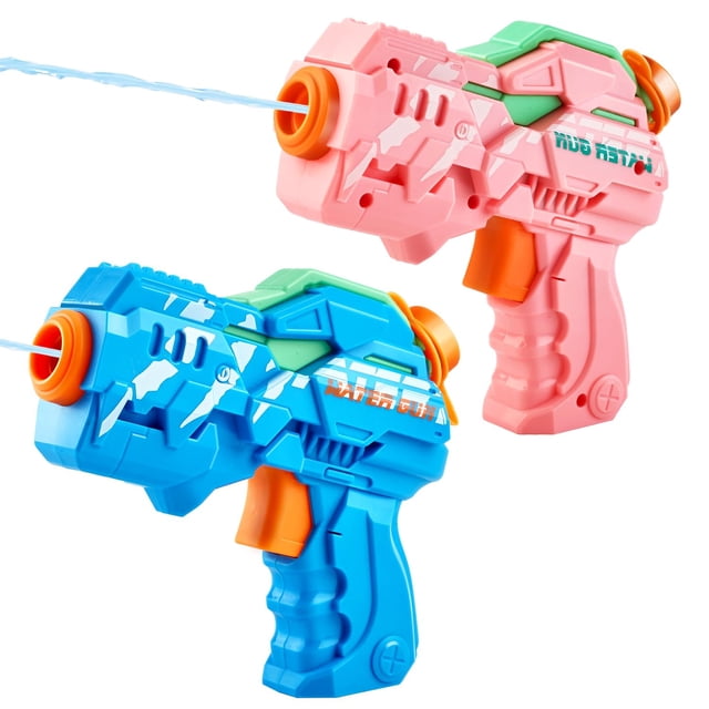 Pistolas de agua pequeñas manuales para niños Water Gun Kinayue, paquete de 2
