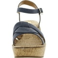thumbnail image 4 of White Mountain Womens SIMPLE Cork Canvas Wedge Sandals, 4 of 4