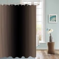 thumbnail image 3 of Fabric Shower Curtain Ombre Abstract Gradient Brown Black Shower Curtains with 12 Hooks Waterproof Machine Washable Bath Curtains for Bathroom, 54 x 78in, 3 of 6