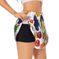 thumbnail image 3 of Running Shorts for Women, vegetable Eggplant Workout Athletic Shorts with Pockets, Lounge Yoga Shorts Women, 3 of 7
