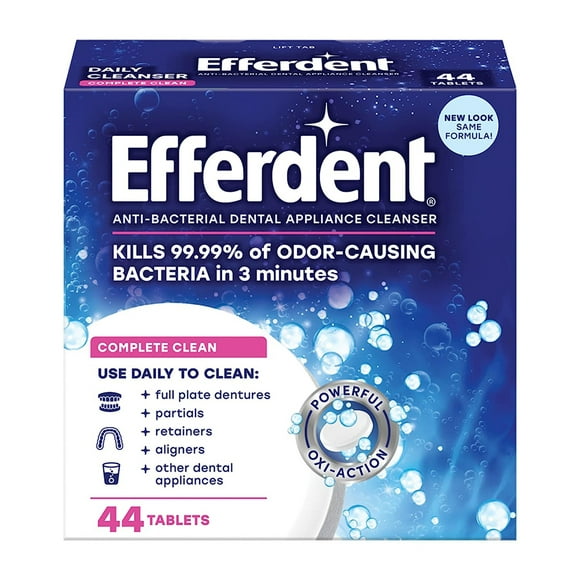 Efferdent Anti-Bacterial Denture, 44 Tabs