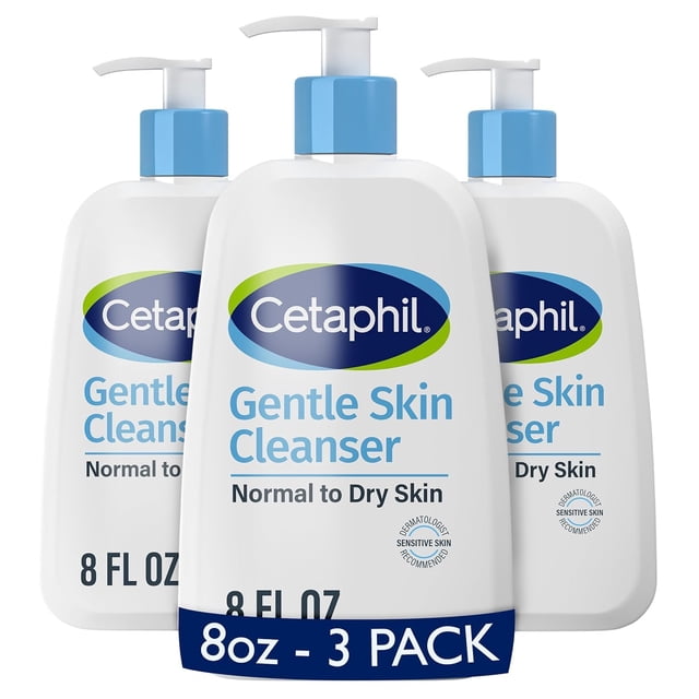 Limpiador Facial Cetaphil Gentle Cleanser 3 x 236 ml Sin Fragancia