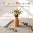 thumbnail image 4 of Unique Bargains Modern Cylinder Matte Ribbed Flower Vase Orange 2.4"L x 2.4"W x 5.1"H, 4 of 6