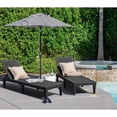 thumbnail image 5 of Homall 2 Pieces Patio Lounge Chair Outdoor Adjustable Chaise Lounge Chair, Black, 5 of 7