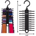thumbnail image 2 of 2-PACK Tenby Living Black Tie Rack, Organizer, Hanger, Holder - Affordable Ti..., 2 of 5