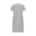 thumbnail image 7 of Sakmal Moo Moos for Women Nightgown Gray Short Cute Nightshirt Short Sleeve Butterfly Print Nightgowns for Women, 7 of 7