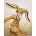 thumbnail image 2 of Silver, John 20x24 Gold Ornate Wood Framed with Double Matting Museum Art Print Titled - 117 Boxing Hare, 2 of 4