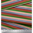 thumbnail image 2 of Soimoi Rayon Fabric Horizontal Stripe Print Fabric by Yard 56 Inch Wide, 2 of 5