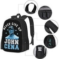 thumbnail image 3 of John Boxer Cena Backpack Large Capacity Backpacks Minimalist Leisure Travel Daypack 16.5 inch, 3 of 8