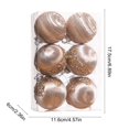thumbnail image 5 of Bxaolu 6 Pcs Christmas Ball Ornaments Set for Tree, Glitter Christmas Tree Ball Ornaments, Mantle Stairs Christmas Hanging Decoration, 5 of 6