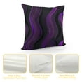 thumbnail image 4 of PHYHOO Ombre Striped Throw Pillow Covers, Purple Black Geometric Pillow Covers for Bed Sofa, Gradient Stripes Lines Cushion Covers, Modern Abstract Curve Stripe Decorative Pillow Covers, 4 of 5