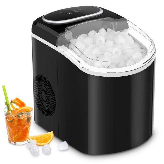 LifePlus Portable Countertop Ice Maker Machine 26 LBS 7 Minutes Self