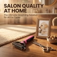 thumbnail image 3 of GliJian Double-Sided Pet Grooming Rake,Dematting Undercoat Rake for Dogs and Cats, 2-in-1 Dematting Comb, Pet Grooming Rake for Long Hair Pets, 3 of 10