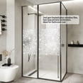 thumbnail image 2 of DKTIE 17.7" x 78.7" White Double-Sided Floral Pattern Window Film, Static Cling Privacy Sticker, Anti-UV Heat Control for Home, 2 of 9