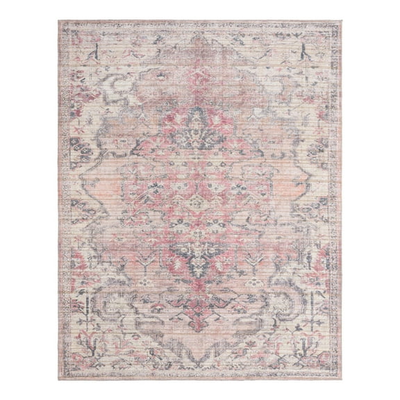Unique Loom Nostalgia Collection Area Rug - Meknes (7' 10" x 10' Rectangle Beige pink/Ivory)