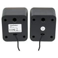 Manhattan USB Powered 2600 Stereo Speaker System Volume Control & 3.5 mm Audio Plug to Connect