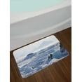 thumbnail image 2 of Alaska Bath Mat, Arctic Winter with Ice Lake Photo from the Northern Part of World Cold Wilderness, Plush Bathroom Decor Mat with Non Slip Backing, 29.5" X 17.5", White Brown, by Ambesonne, 2 of 2