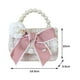 thumbnail image 3 of Bolsos Para Niños Bow Flower Kids Bolsos Pearl Handle Chains Crossbody Bag para niñas (Blanco) Sywqhk Para Estrenar, 3 of 6