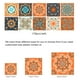 thumbnail image 5 of Azulejo de pared Vinilo Flor Etiqueta de la pared Mural Calcomanía para azulejos Etiqueta autoadhesiva impermeable para azulejos, MZ-2-117, Mediana Kearding HA002473-105, 5 of 6