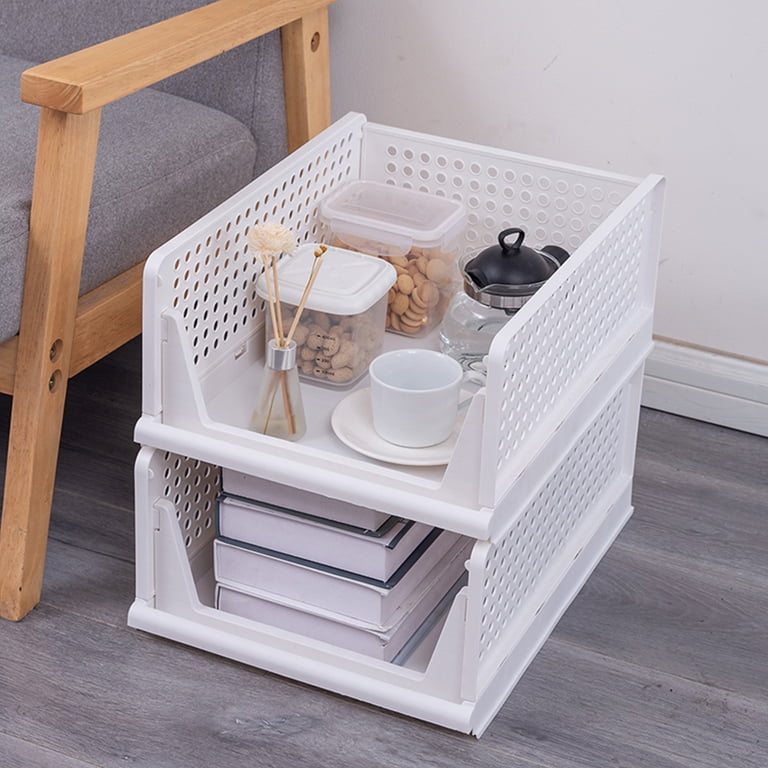 Tinana 4-Pack Stackable Plastic Storage Baskets photo 3