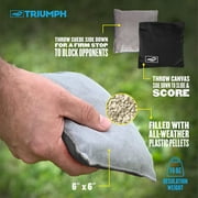Triumph LED 2x4 All-Wood Cornhole Set - BLUE/GREY