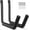 Black 2 pack, variant on Heavy Duty Garage Storage Hooks - 120 LB Capacity Wall Mounted Rack for Kayaks, Ladders, and Bikes