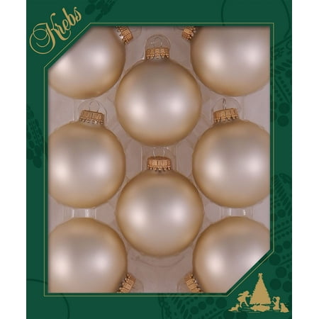 Christmas by Krebs Seamless Glass Christmas Ornaments Oyster Velvet 2