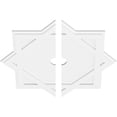 thumbnail image 2 of 32"OD x 3"ID x 17 3/4"C x 1"P Axel Architectural Grade PVC Contemporary Ceiling Medallion, Two Piece, 2 of 4