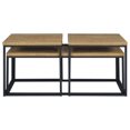 thumbnail image 4 of Coaster Straden 3-piece Engineered Wood Coffee Table Set in Mango and Black, 4 of 13