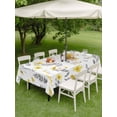 thumbnail image 4 of Outdoor Tablecloth with Umbrella Hole for Patio/Picnic/Party/Camping, Yellow Spring Floral Waterproof Table Cloth Rectangle Table Cover Washable, Flowers Botanical Elegant Pastoral (52"x 70"), 4 of 8