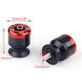 thumbnail image 1 of Universal Motorcycle CNC Carbon Fiber 6mm Swingarm Sliders Spools Red, 1 of 1