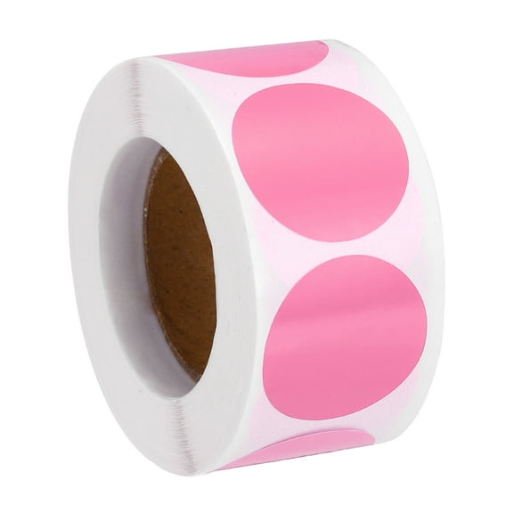 Uxcell Colored Dot Stickers, Color Coding Labels for Inventory and Organization Dark Pink