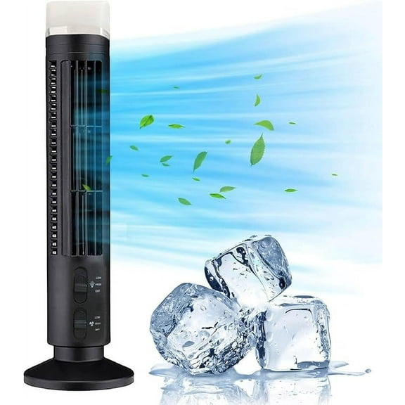 FNYOXU Tower Fan for Bedroom, Bladeless Oscillating Fan with LED Light, Quiet 90°Oscillating Standing Fan, Portable USB Desk Fan for Home Office