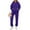 Dark Purple, variant on Women's Sportswear Set Autumn Plus Velvet Solid Color Travel Wear Long Sleeve Casual Pocket Jogging Hoodie 2 Piece Set Two Piece Pantsuit Outfit Mesh Pant Set Work Suit Women Suit for Petite Women