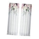 thumbnail image 2 of Cortinas transparentes con estampado de flores rosas, modernas y filtrantes de luz para dormitorio. 107x213cm, 2 of 9