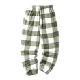 thumbnail image 5 of Stamzod Flannel Pajama Pants Women Fashion Plaid Warm Winter Lounge Pants Comfy Fuzzy Fleece Sleepwear for Women with Pockets, 5 of 8