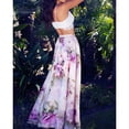 thumbnail image 2 of wsevypo Women Chiffon BOHO Floral Jersey Gypsy Full Skirt Sun Dress, 2 of 4