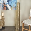 thumbnail image 3 of DecMode 39" Tall Gold Ceramic Vase with Bubble Texture, 3 of 12