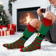 thumbnail image 3 of Funny Christmas Knee High Festival Socks for Men Women Teens Boys - Secret Santa Gifts Novelty Fun Crew Funky Cute Crazy Elf Xmas Holiday Socks Funny Stocking Stuffers, 3 of 7